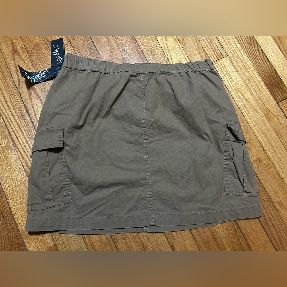 Supplies by UNIONBAY Womens Cargo Skirt Size 10 Brown Tan Stretch Ripstop - Picture 8 of 8